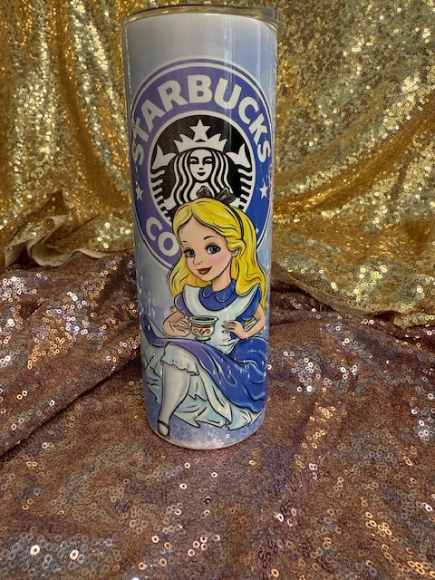Alice in wonderland tumbler