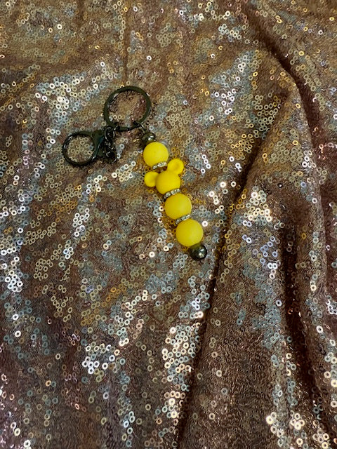 yellow bar key chain