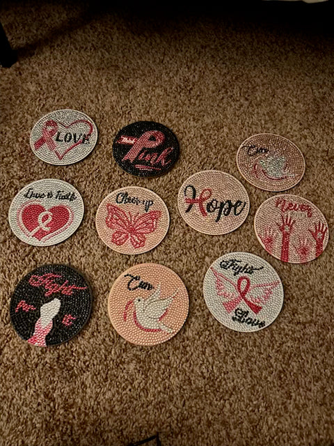 Breast cancer coaster