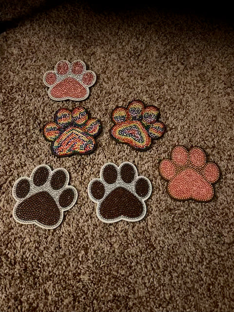 paw print coaster