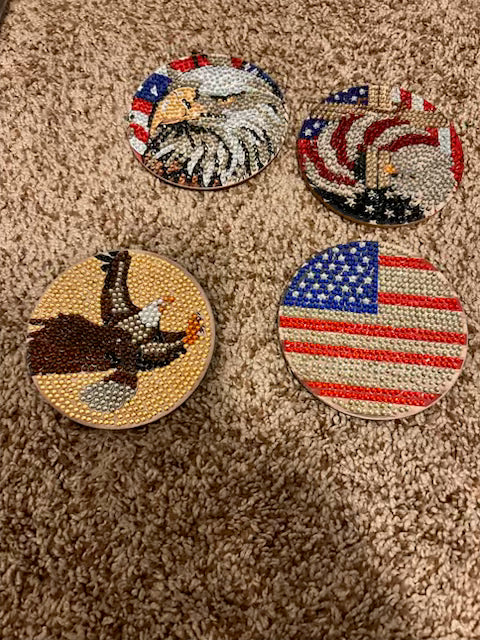 American flag coaster