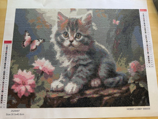 Cat Diamond Art