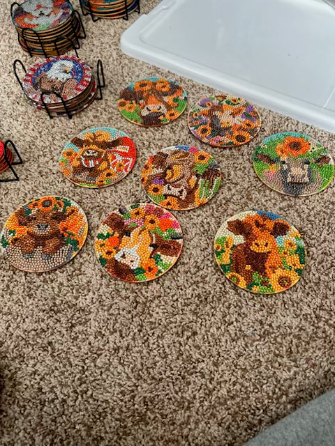 cow coasters