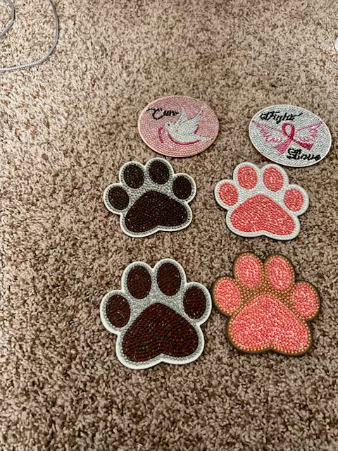 dog paw coasters