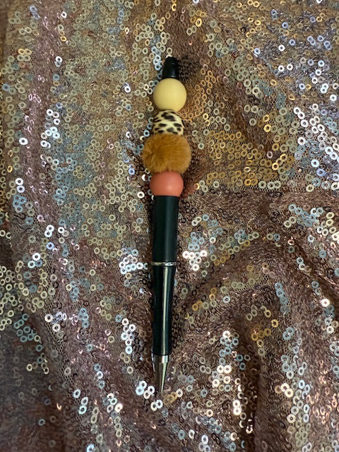 brown cheetah pen