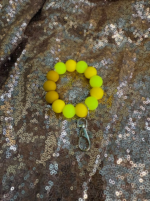 yellow wristlet