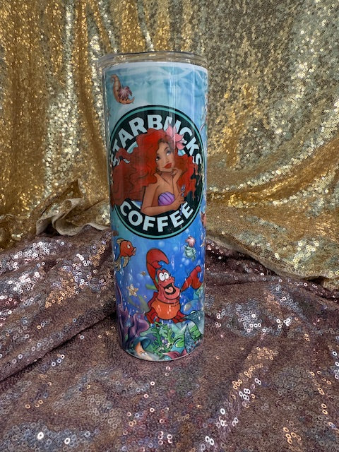 little mermaid tumbler