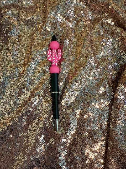 Pink catcus pen