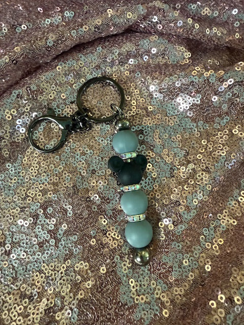 Mickey Mouse Head Bar Keychain