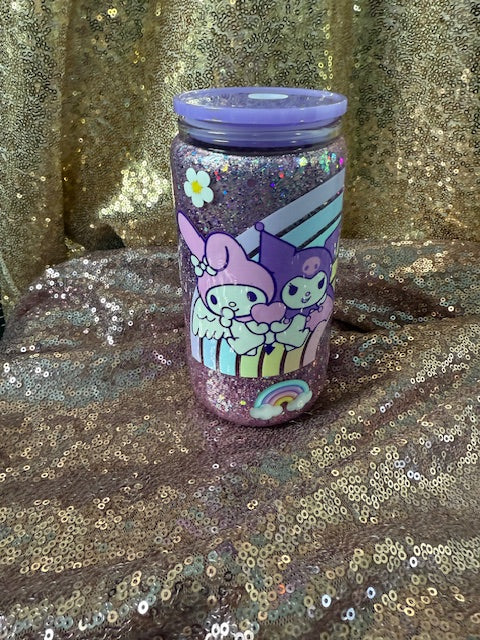 Kurumi Snowglobe Glass Cup