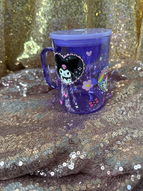 hello kitty coffee mug glass
