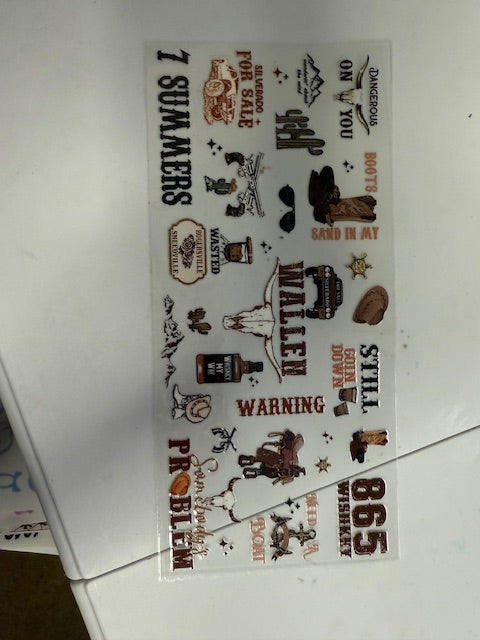 You pick glitter for decal
