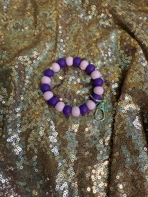 Purple wristlet
