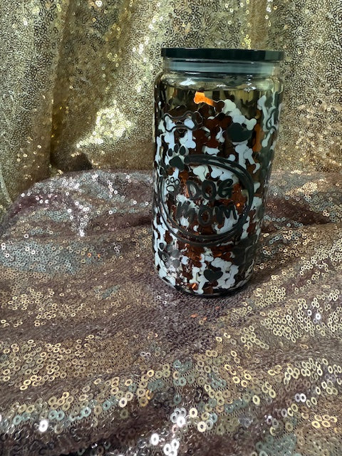 Dog Mom Glass Cup