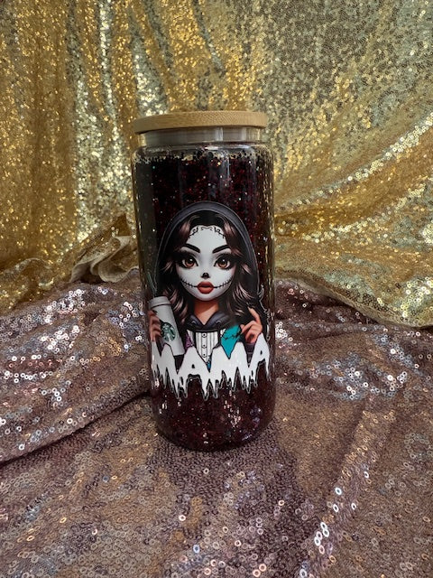 spooky mama snowglobe