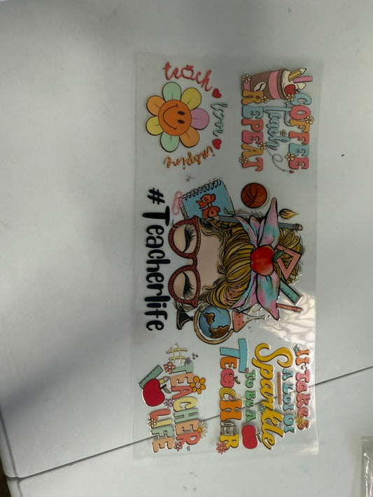 You pick glitter for decal