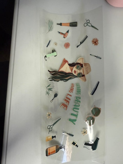 You pick glitter for decal