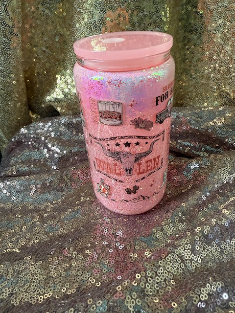 Morgan Wallen Glass Cup